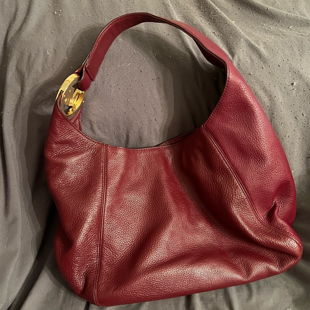 Burgundy Michael Kors purse